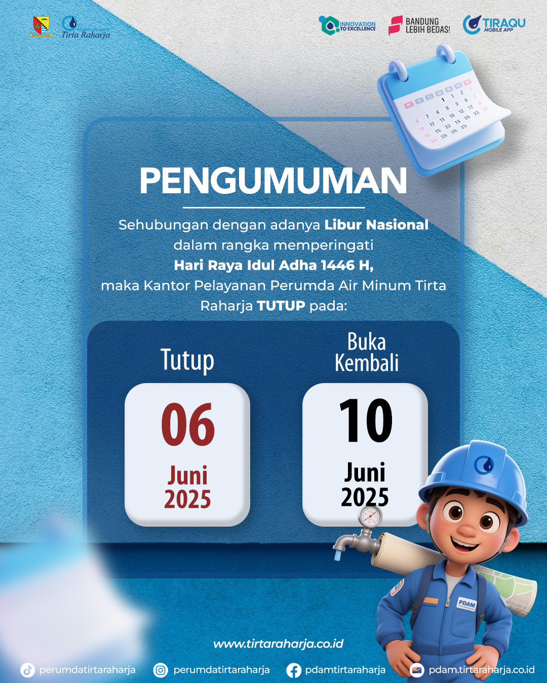 Pengumuman Libur Pelayanan